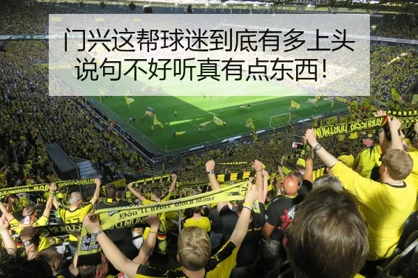 门兴这帮球迷到底有多上头 说句不好听真有点东西！